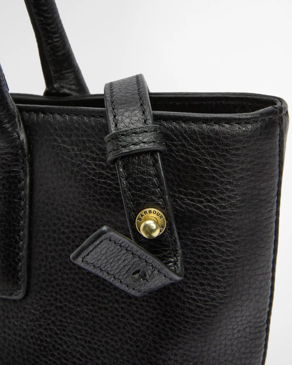 Barbour Birch Leather Tote Bag - Black