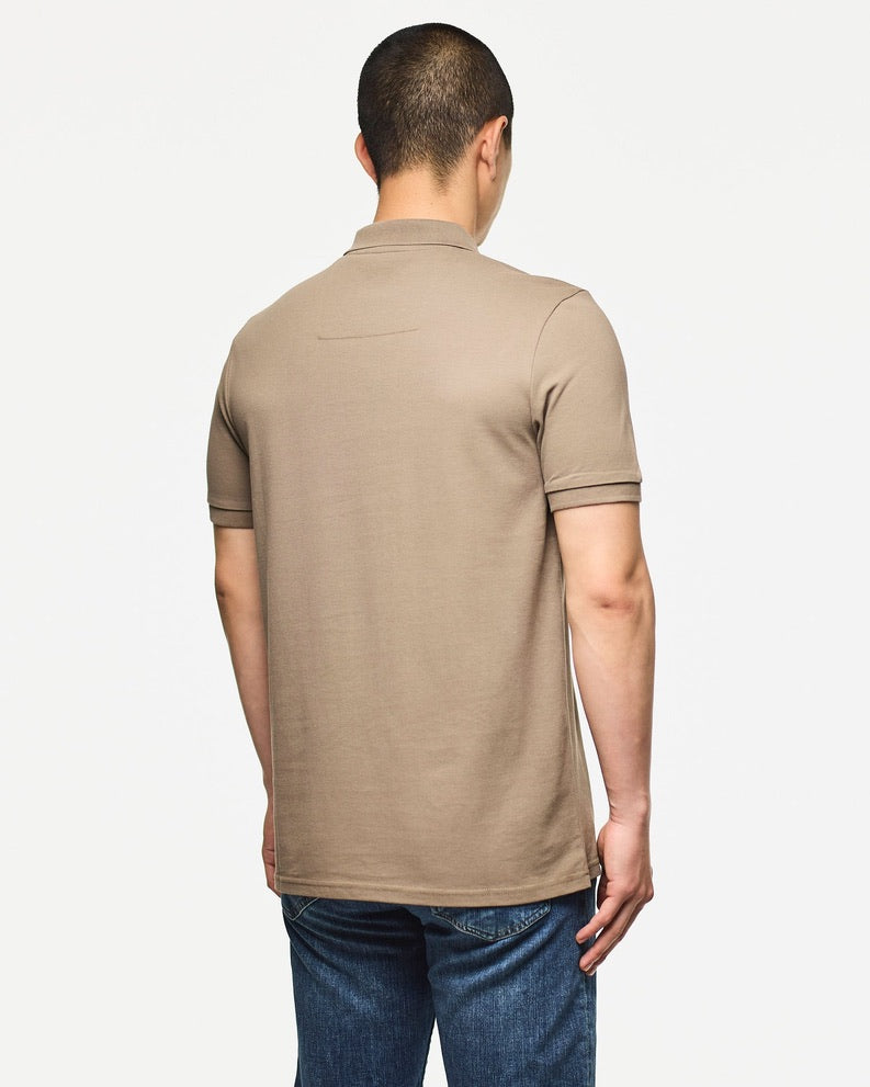 Weekend Offender Caneiros Badge Polo Shirt - Tobacco