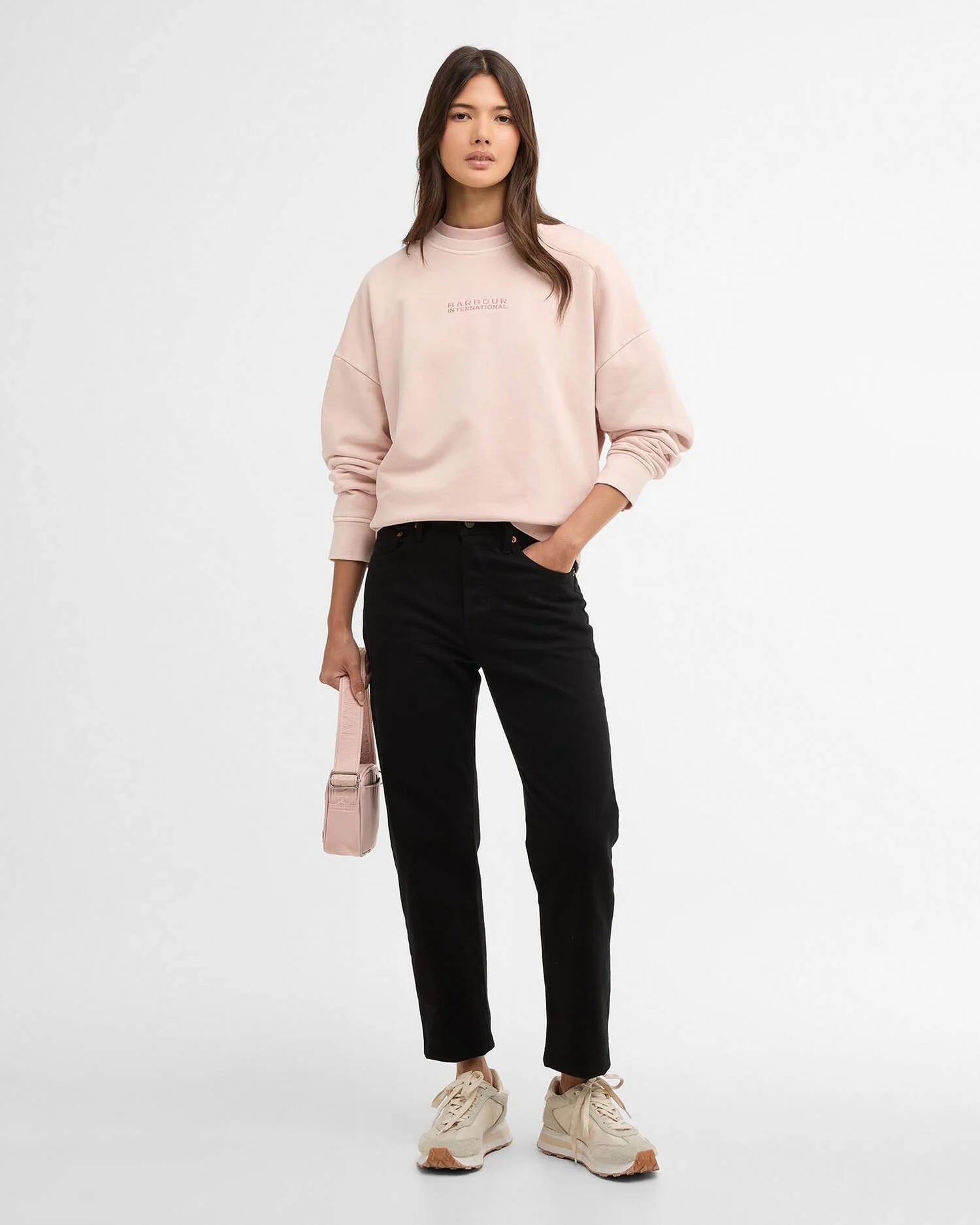 Barbour International Lyra Sweatshirt - Washed Desert Pink
