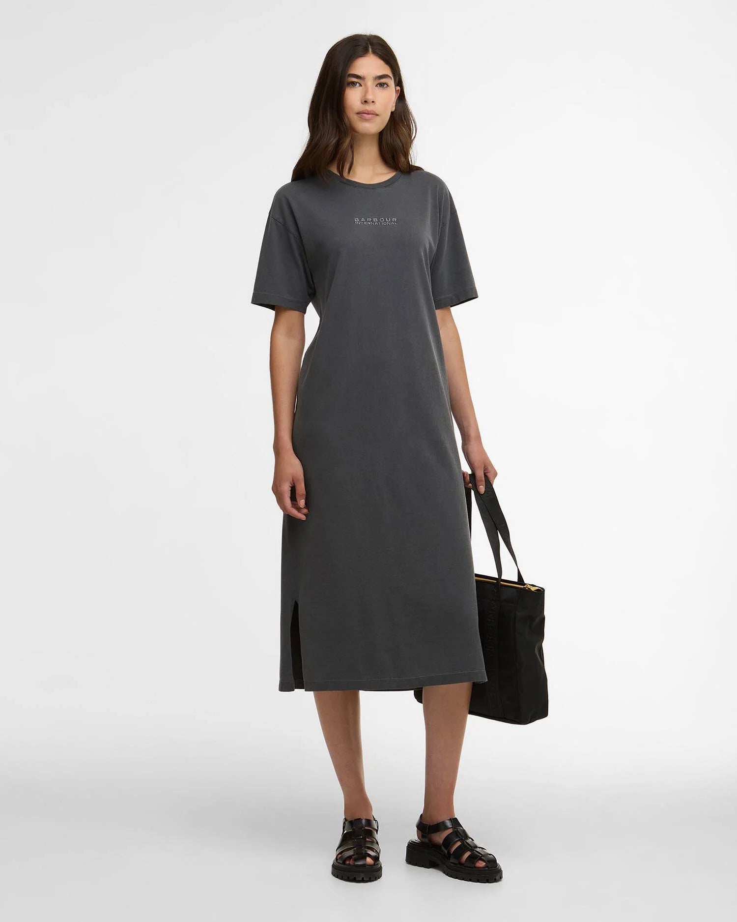 Barbour International Lyra Midi Dress - Washed Black