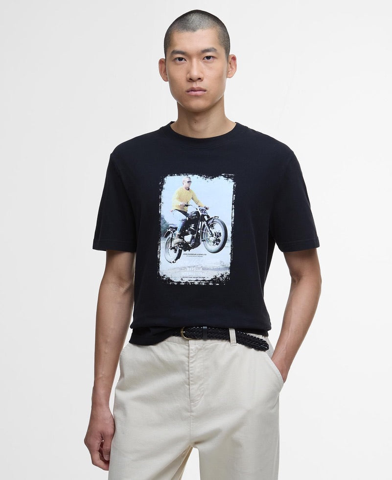 Barbour International SMQ Coster T-Shirt - Black