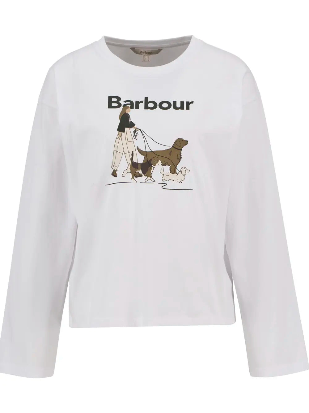 Barbour Woodhouse Long Sleeved T-Shirt - White