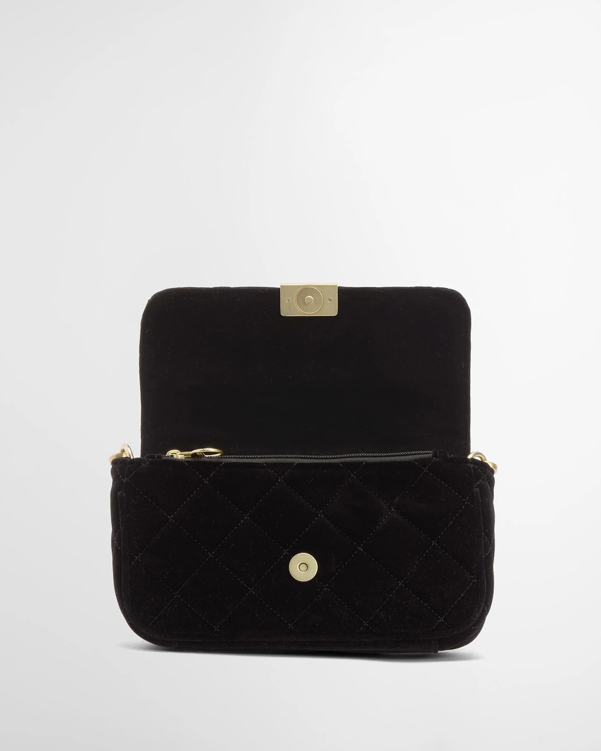 Barbour International Quilted Mini Soho Crossbody Bag - Velvet Black