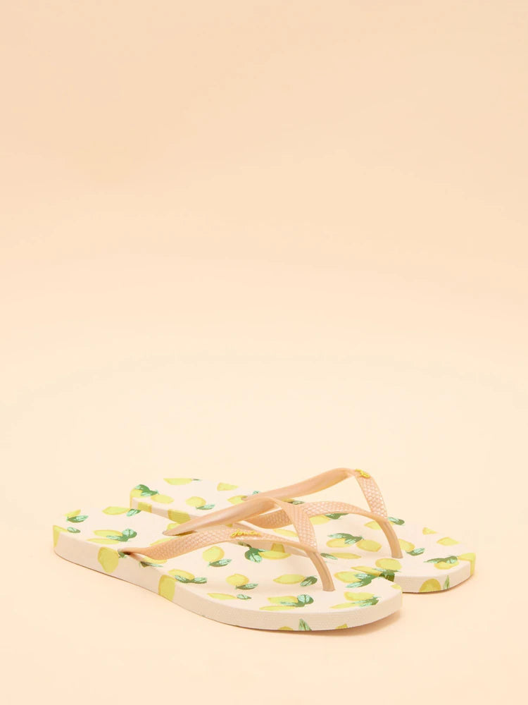 Joules Sunvale Lemon Flip Flops