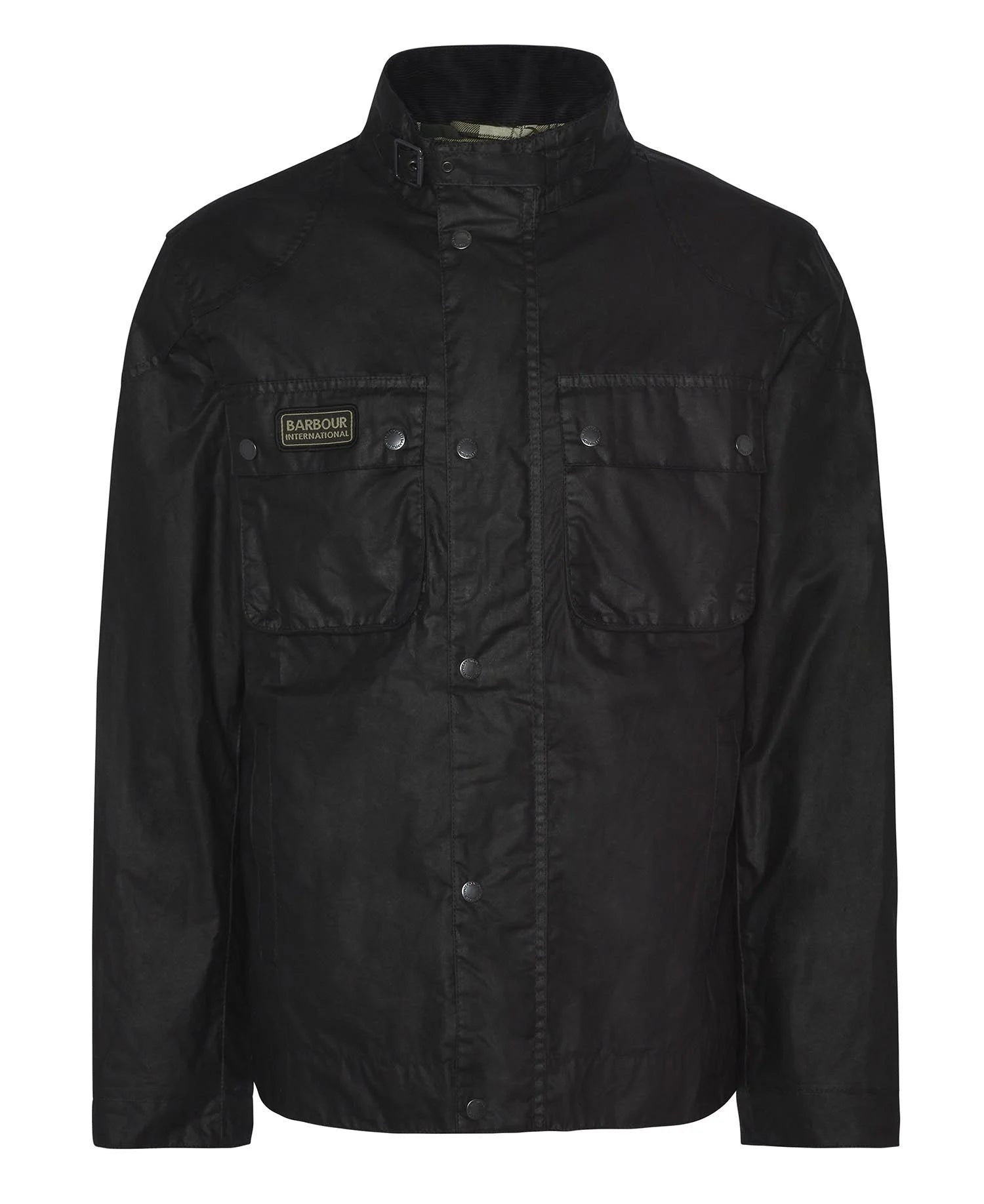 Barbour International Merton Wax Jacket - Black