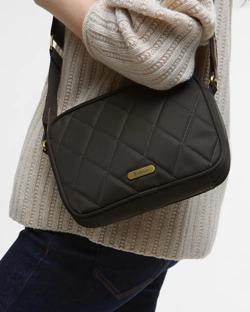 Barbour Quilted Crossbody Bag - Olive