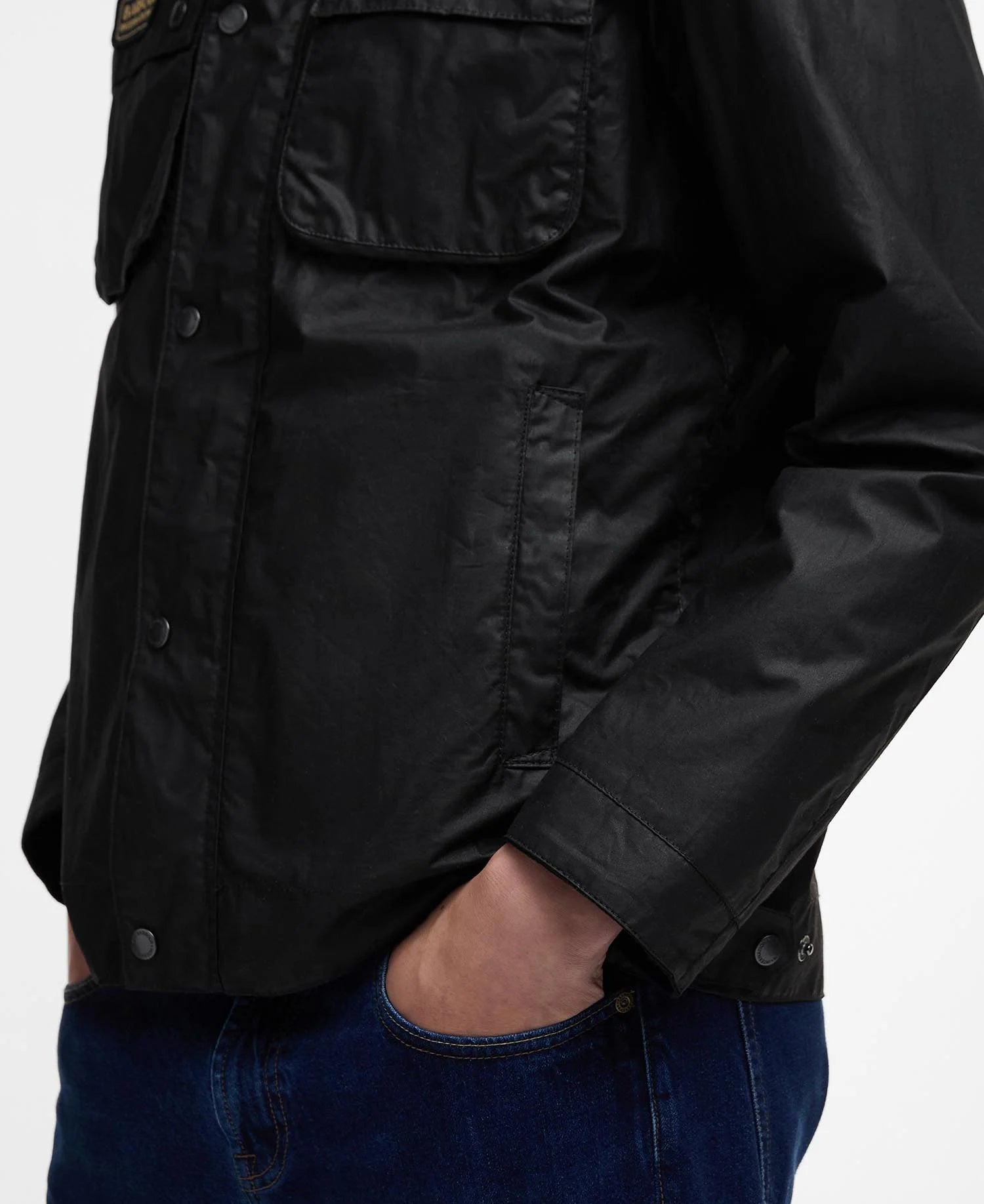 Barbour International Merton Wax Jacket - Black