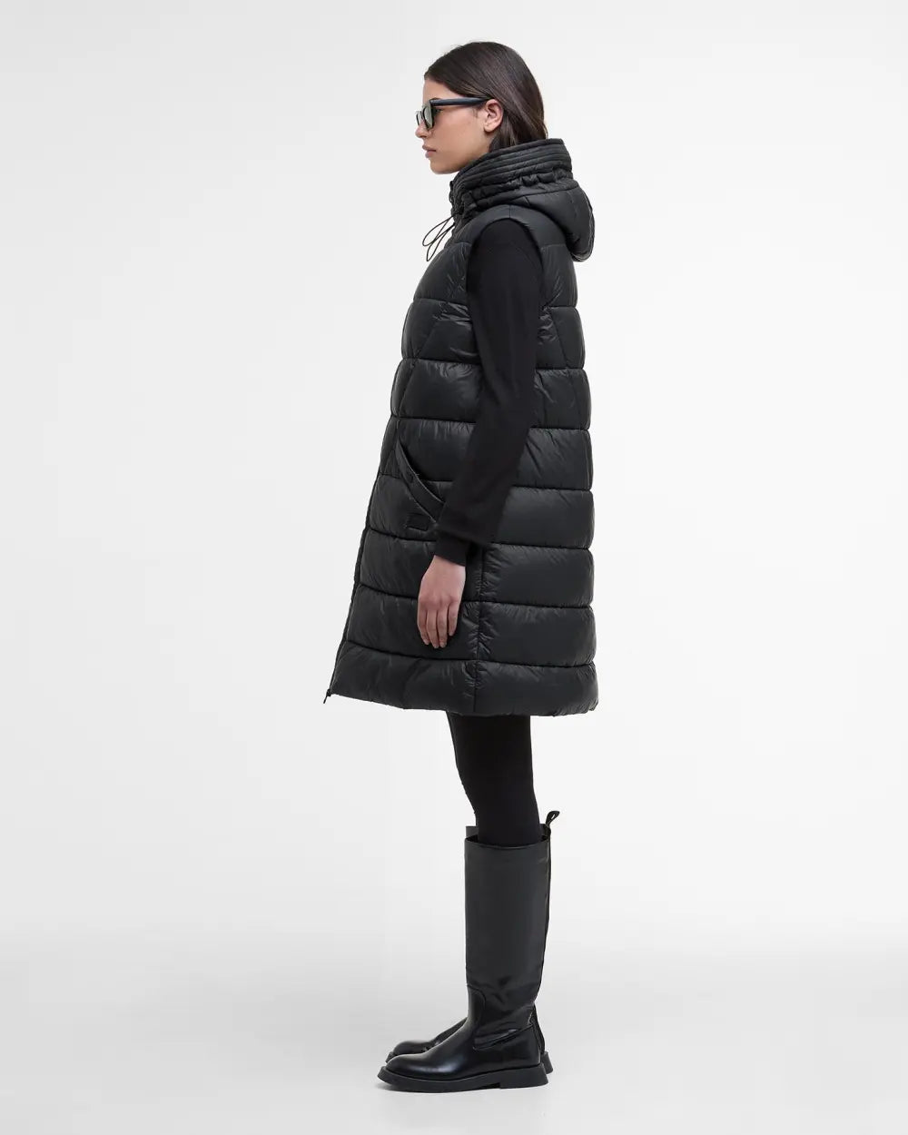 Barbour International Cecilla Puffer Gilet - Black
