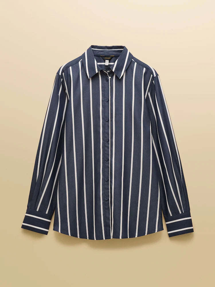 Joules Claudia Navy Stripe Shirt