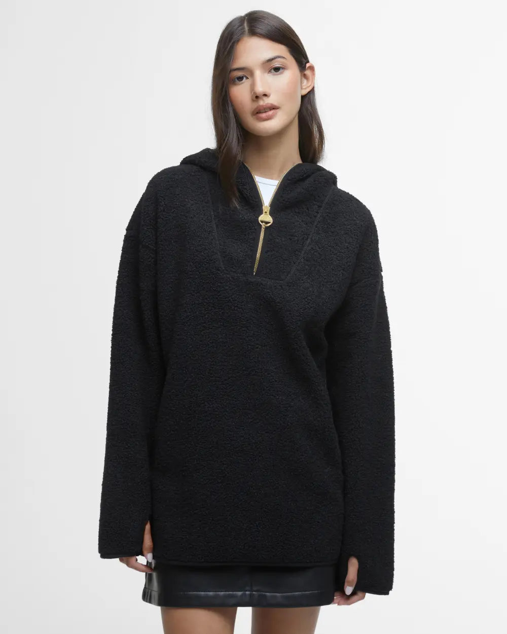 Barbour International Boston Half Zip Overlayer - Black