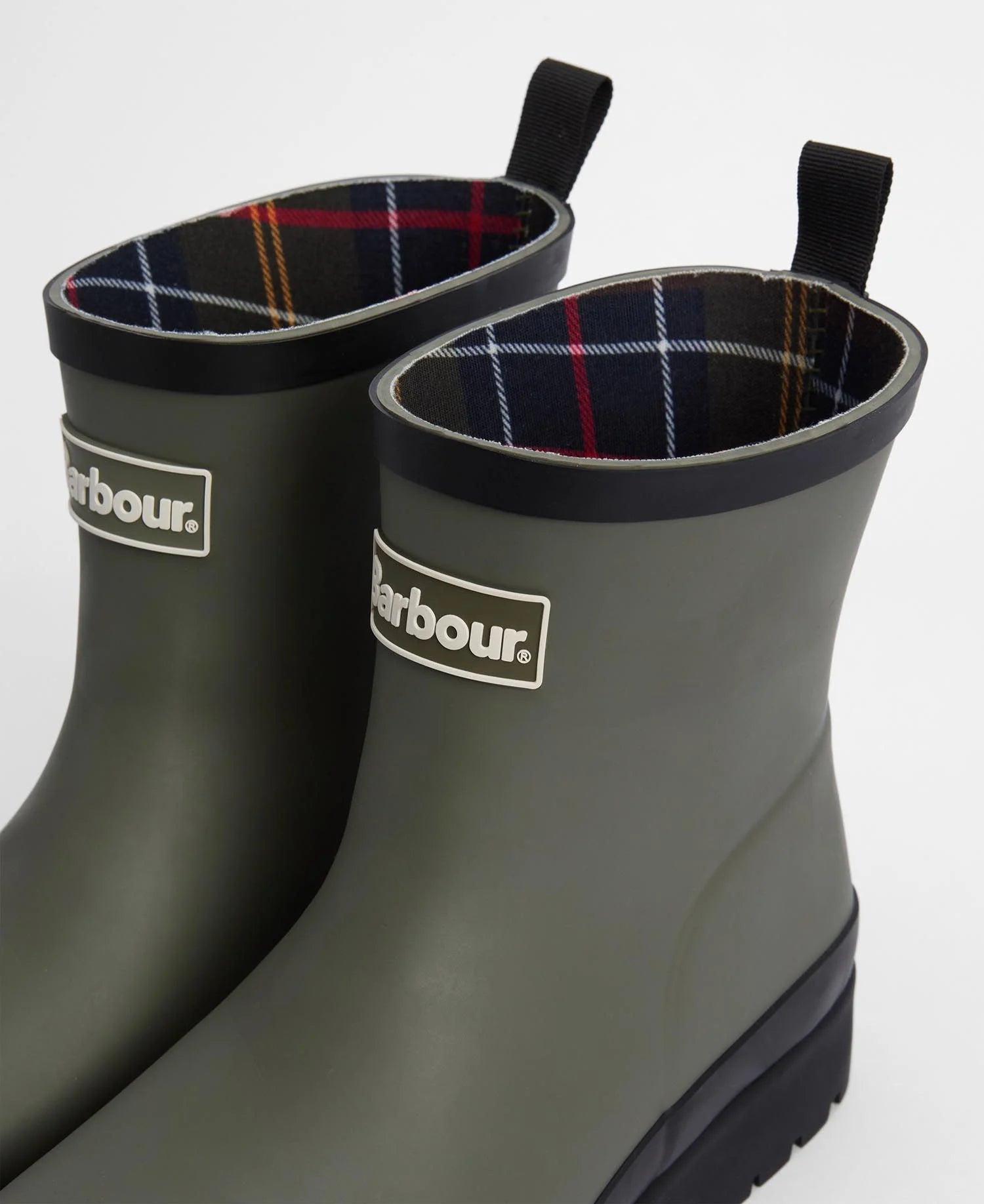 Barbour Portree Wedge Wellingtons - Dusky Olive/Black