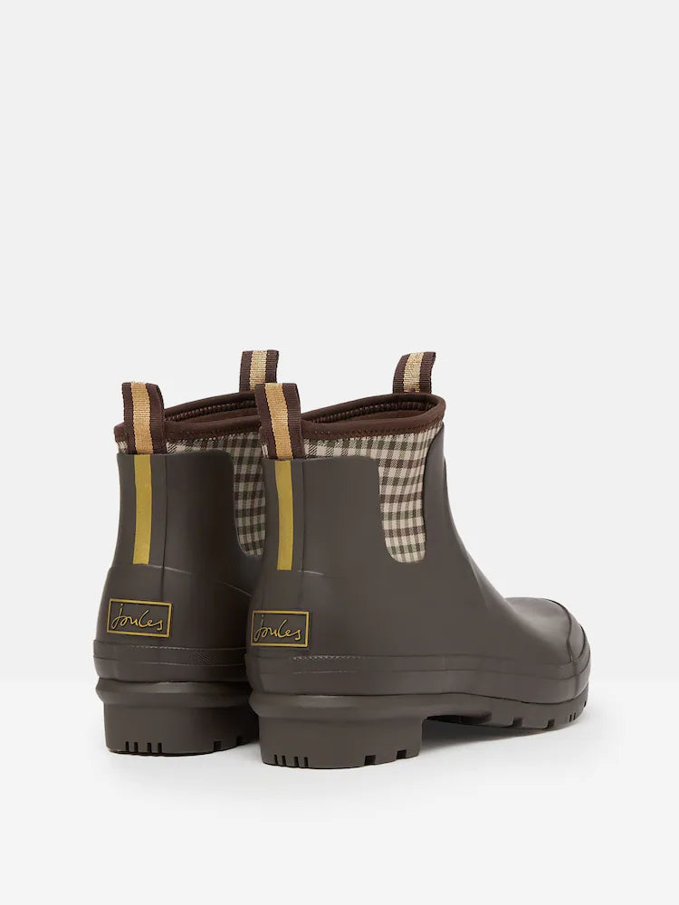 Joules Foxton Chocolate Brown Neoprene Lined Ankle Wellies