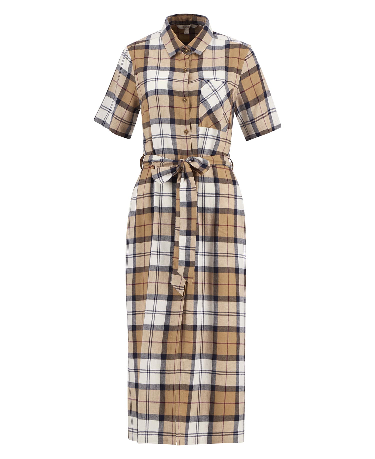 Barbour Fern Midi Dress - Hessian Tartan