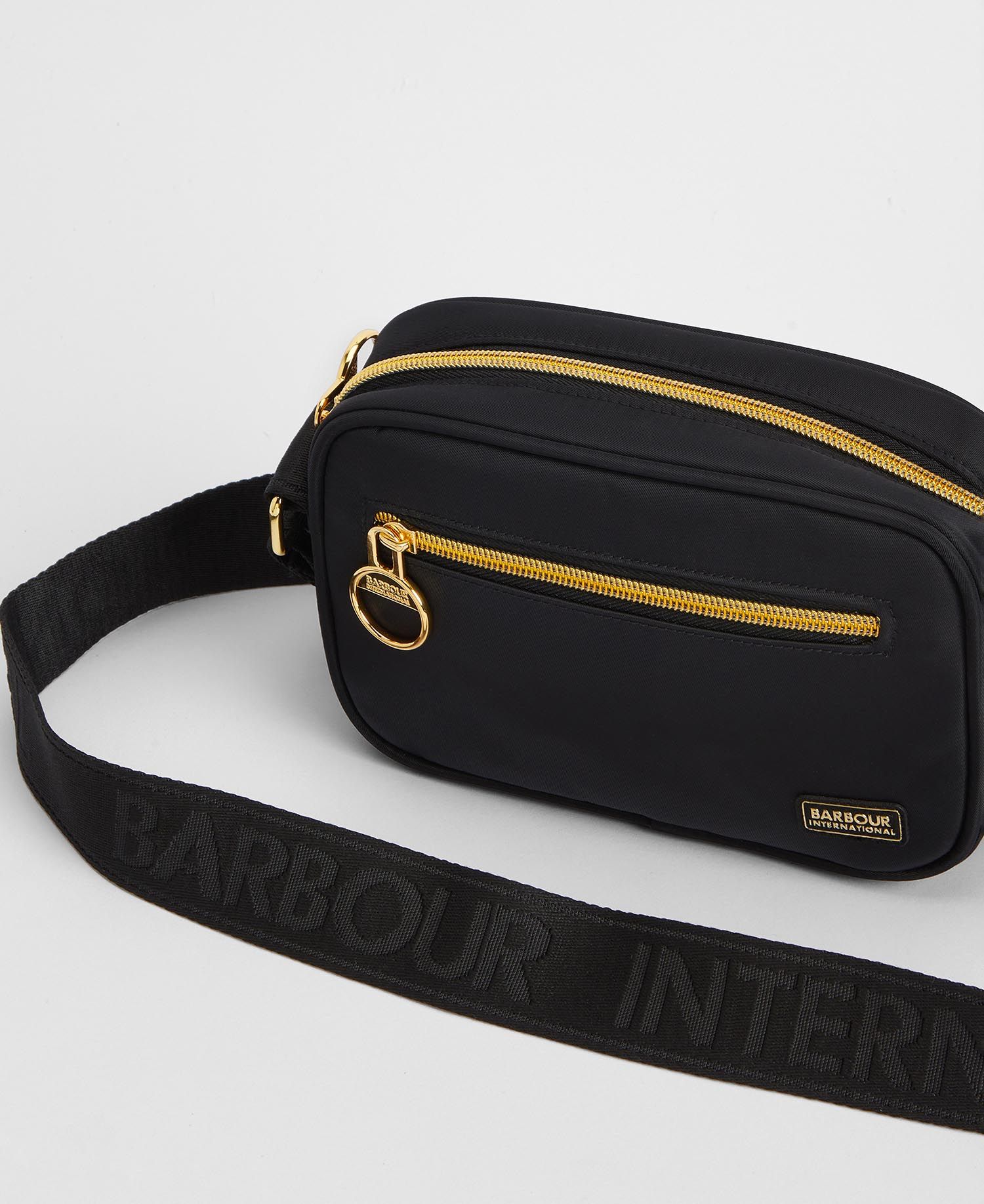 Barbour International Qualify Micro Crossbody Bag - Black