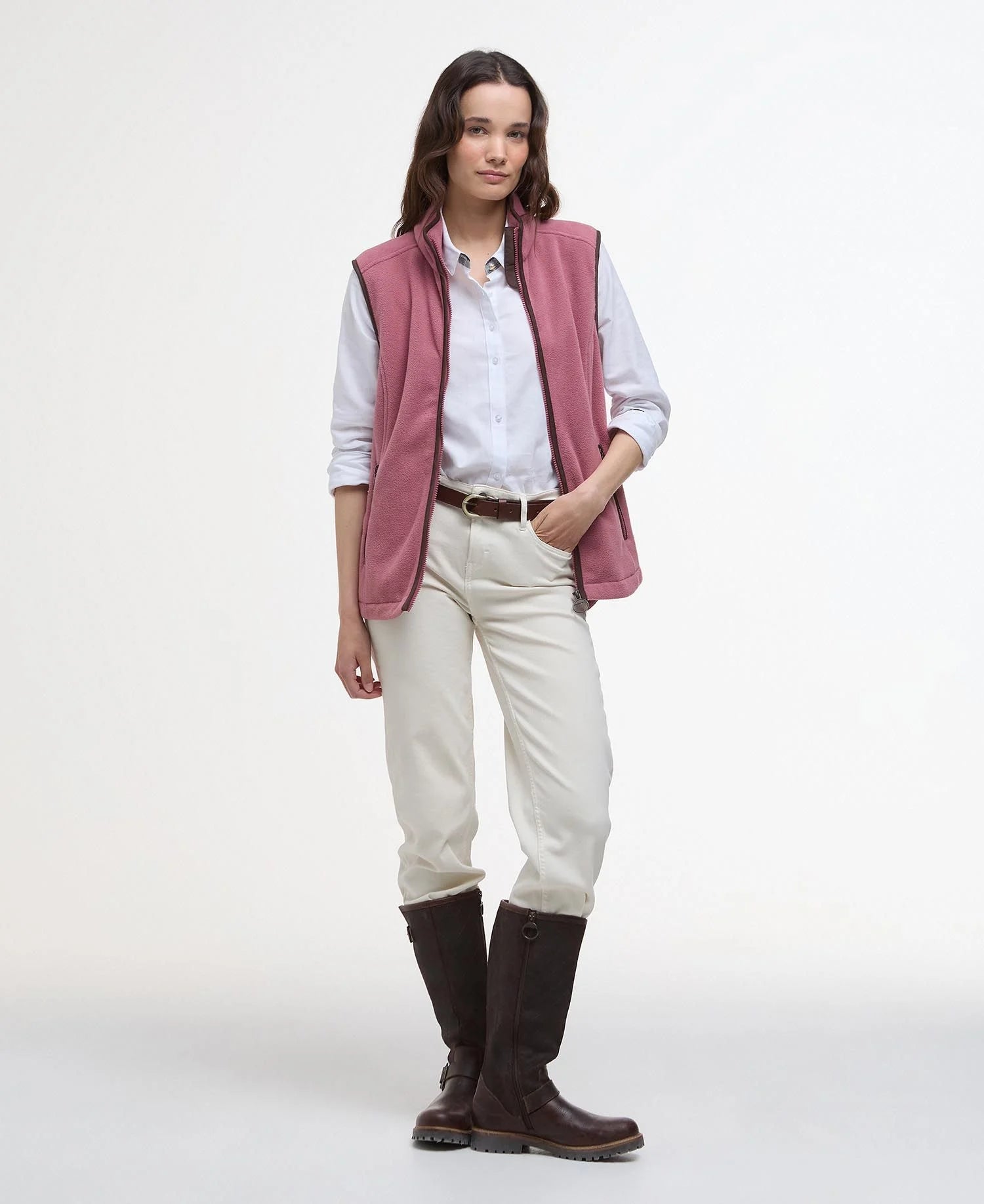 Barbour Country Colton Fleece Gilet - Deep Pruce