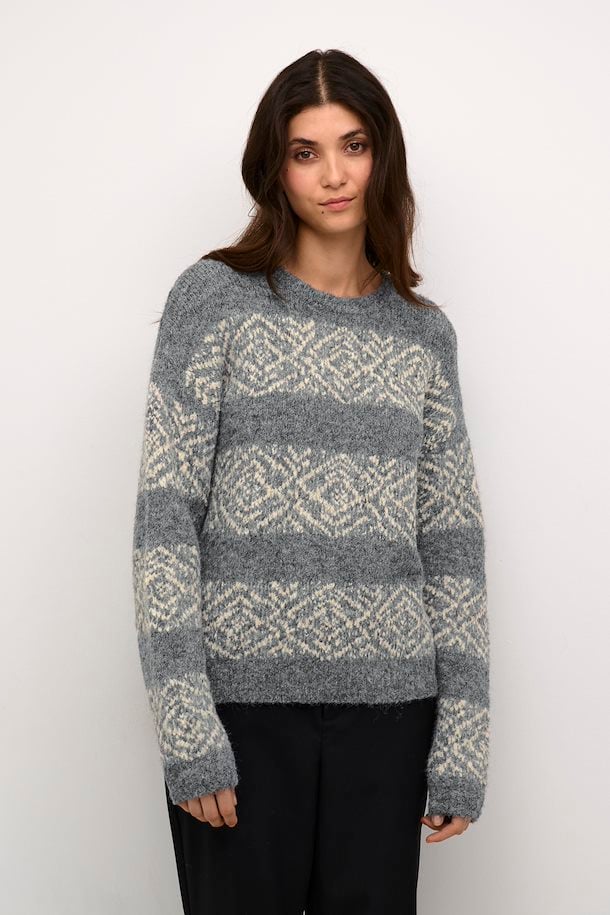 Culture Iona Brava Pullover - Steel Grey Melange