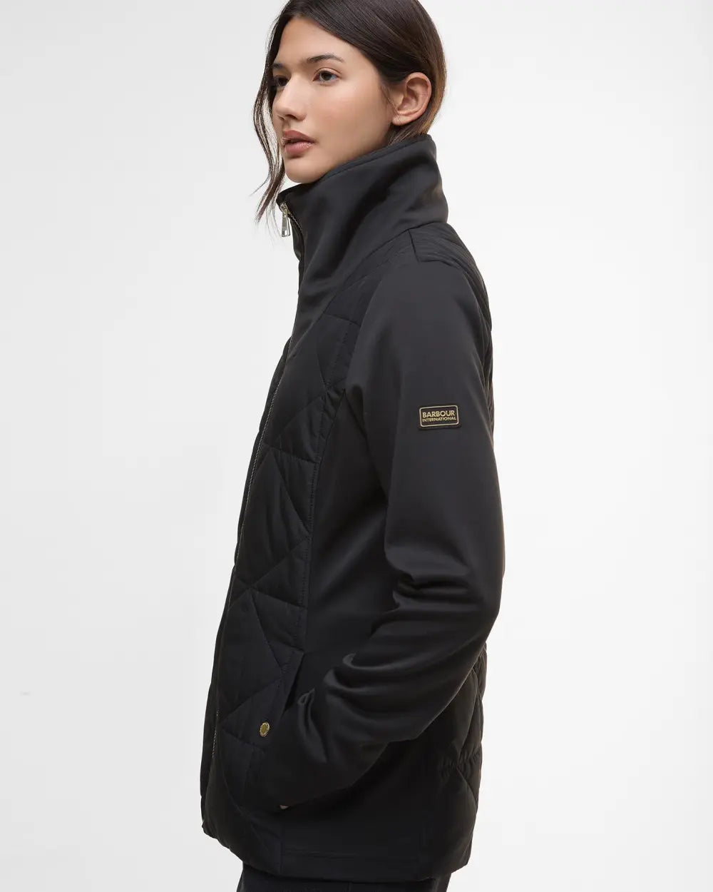 Barbour International Kya Quilted Sweatshirt - Black