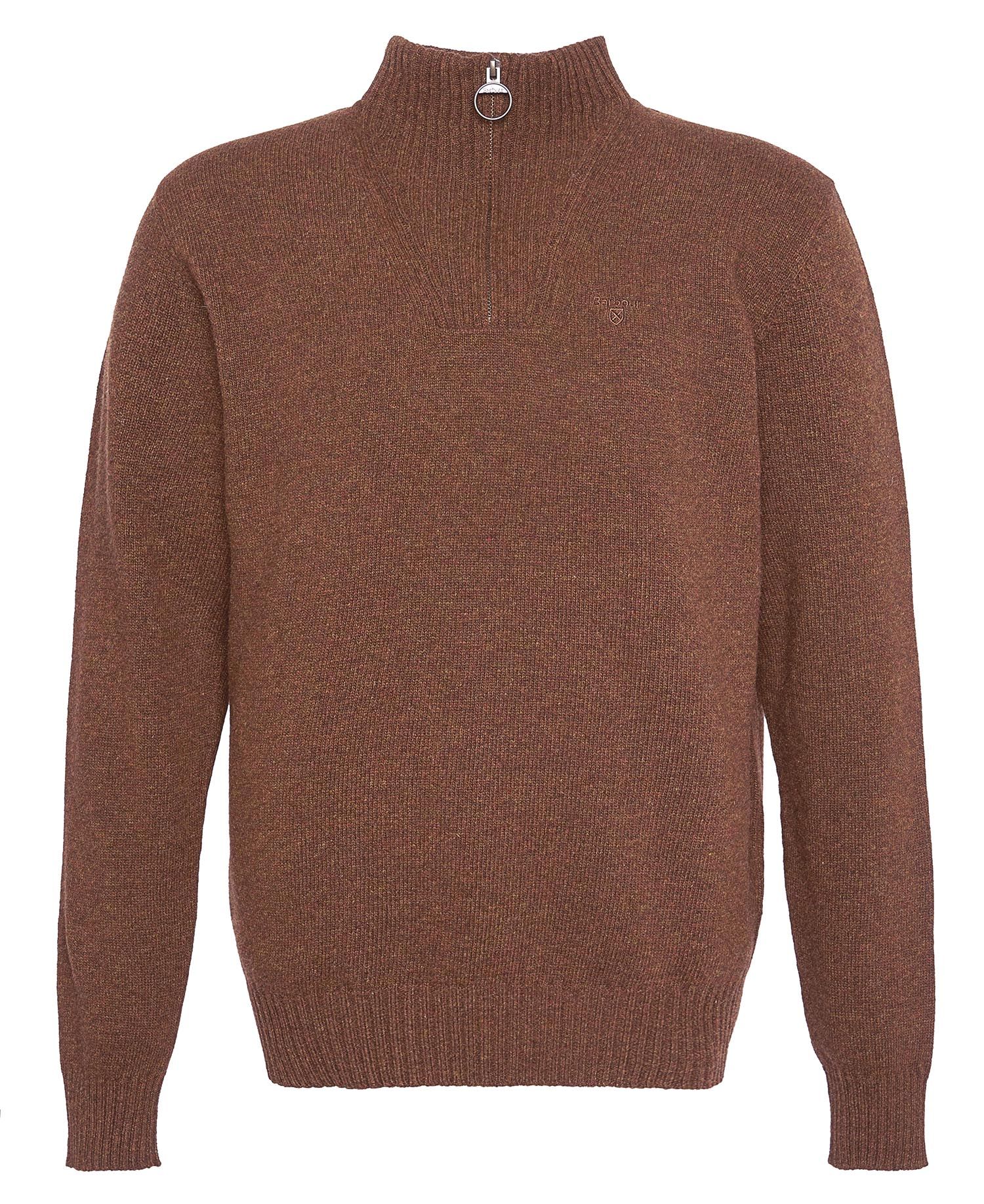 Barbour Essential Lambswool Half Zip - Sandstone