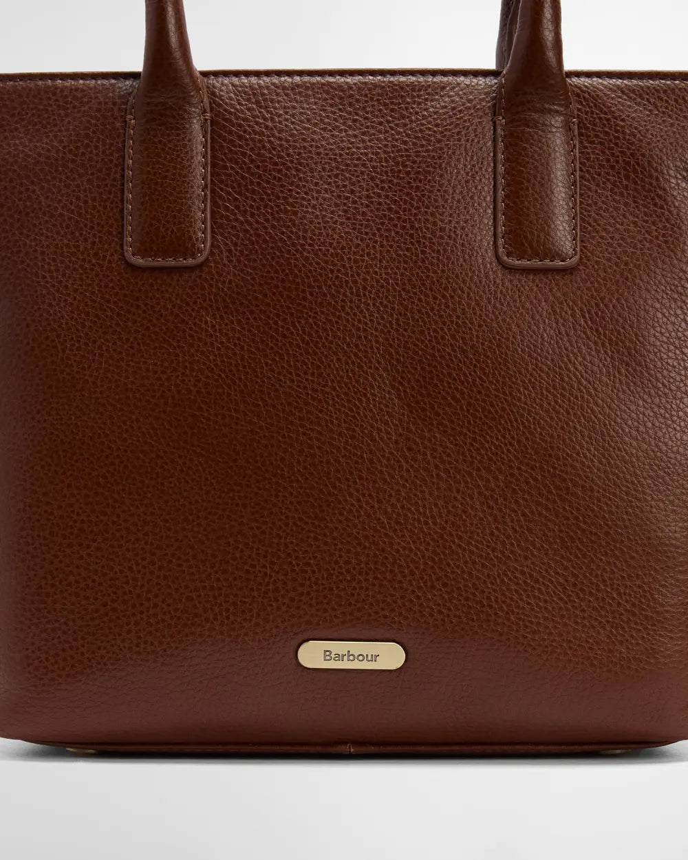 Barbour Birch Leather Tote Bag - Brown