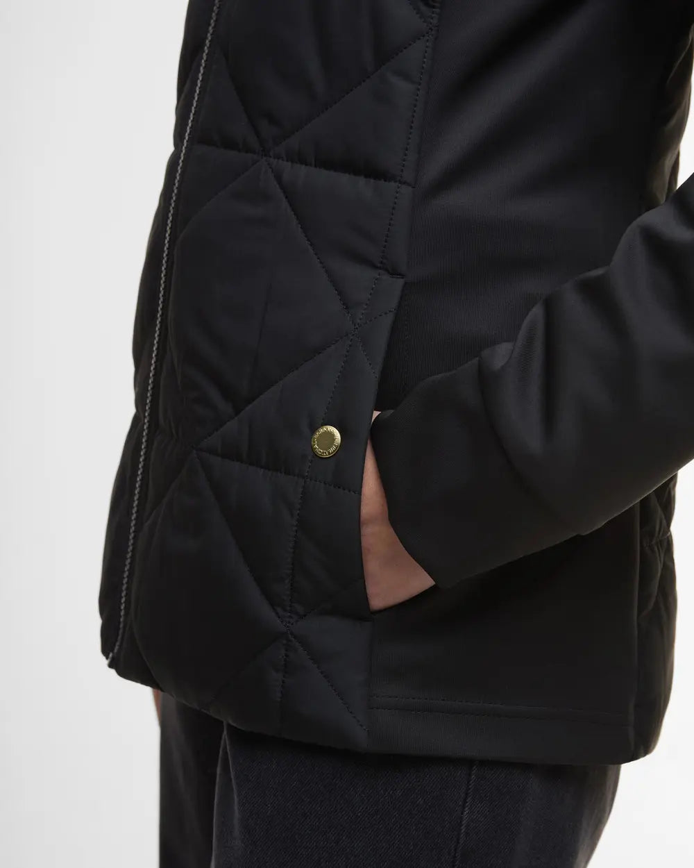 Barbour International Kya Quilted Sweatshirt - Black