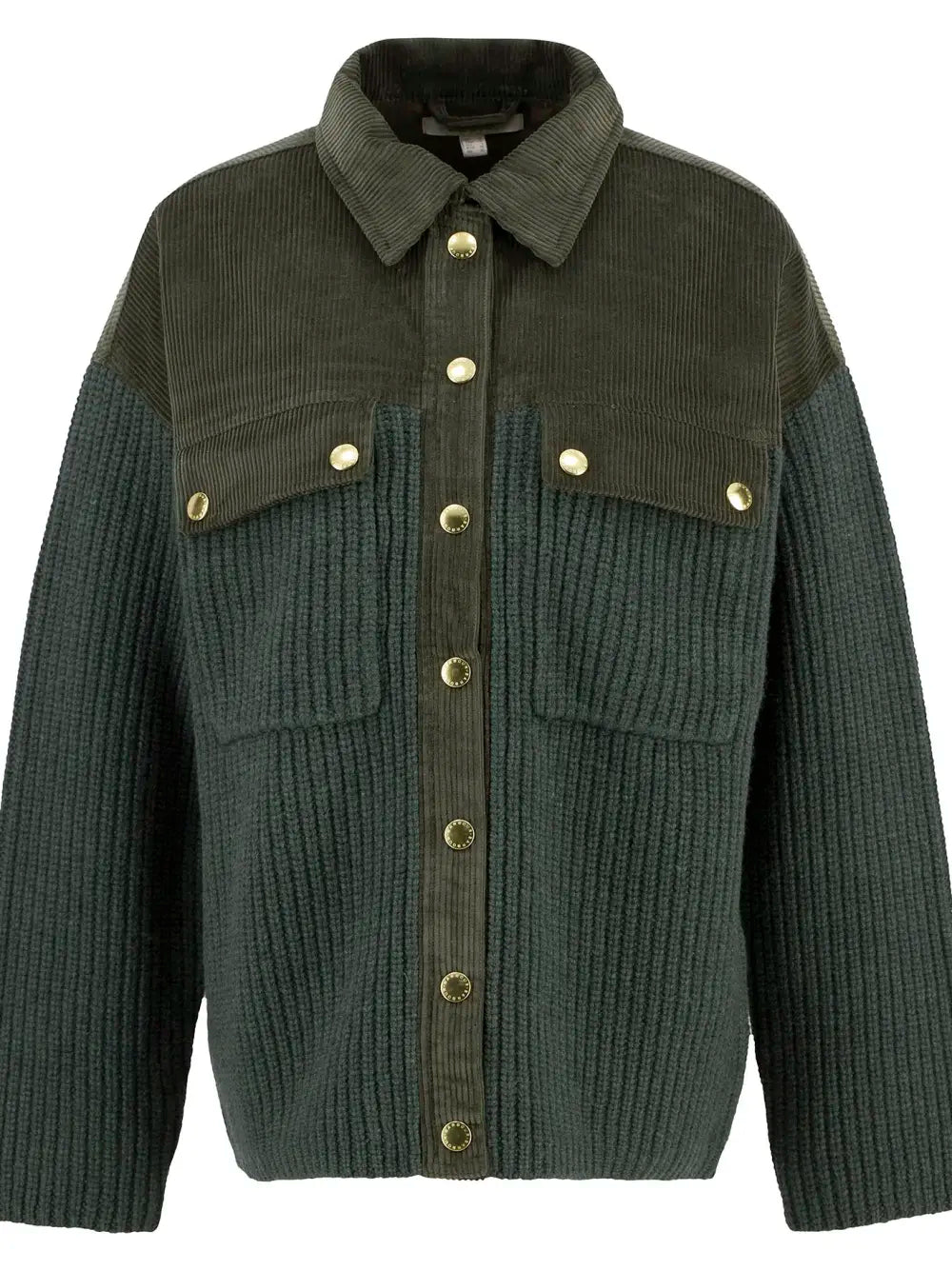 Barbour International Maxine Knitted Overshirt - Olive