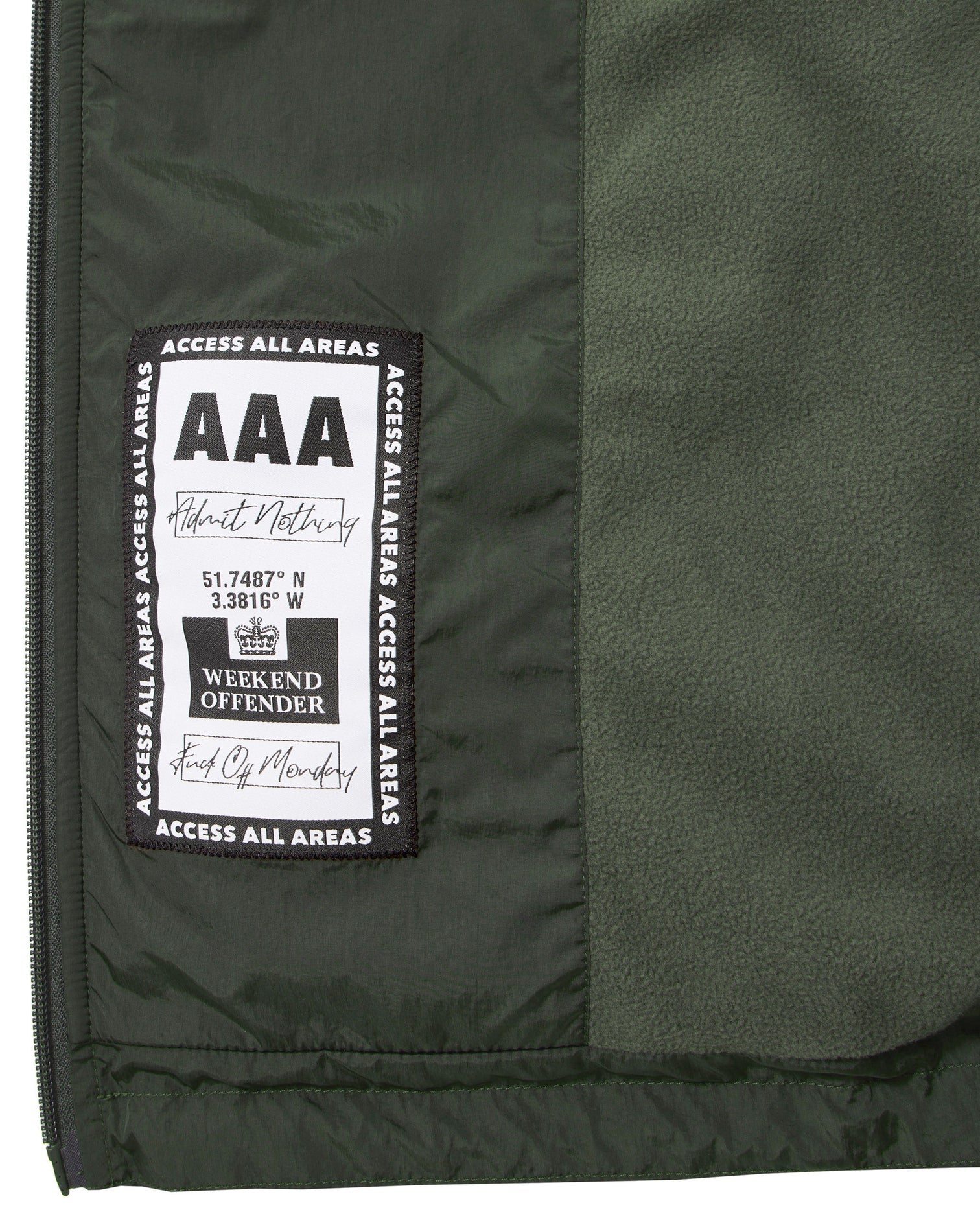 Weekend Offender Technician Fask Mask Jacket - Forest