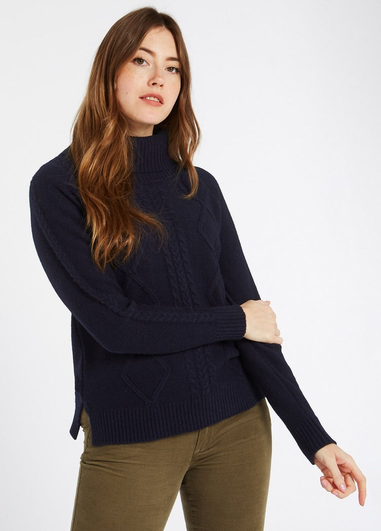 Dubarry Kirkwood Chunky Sweater - Navy