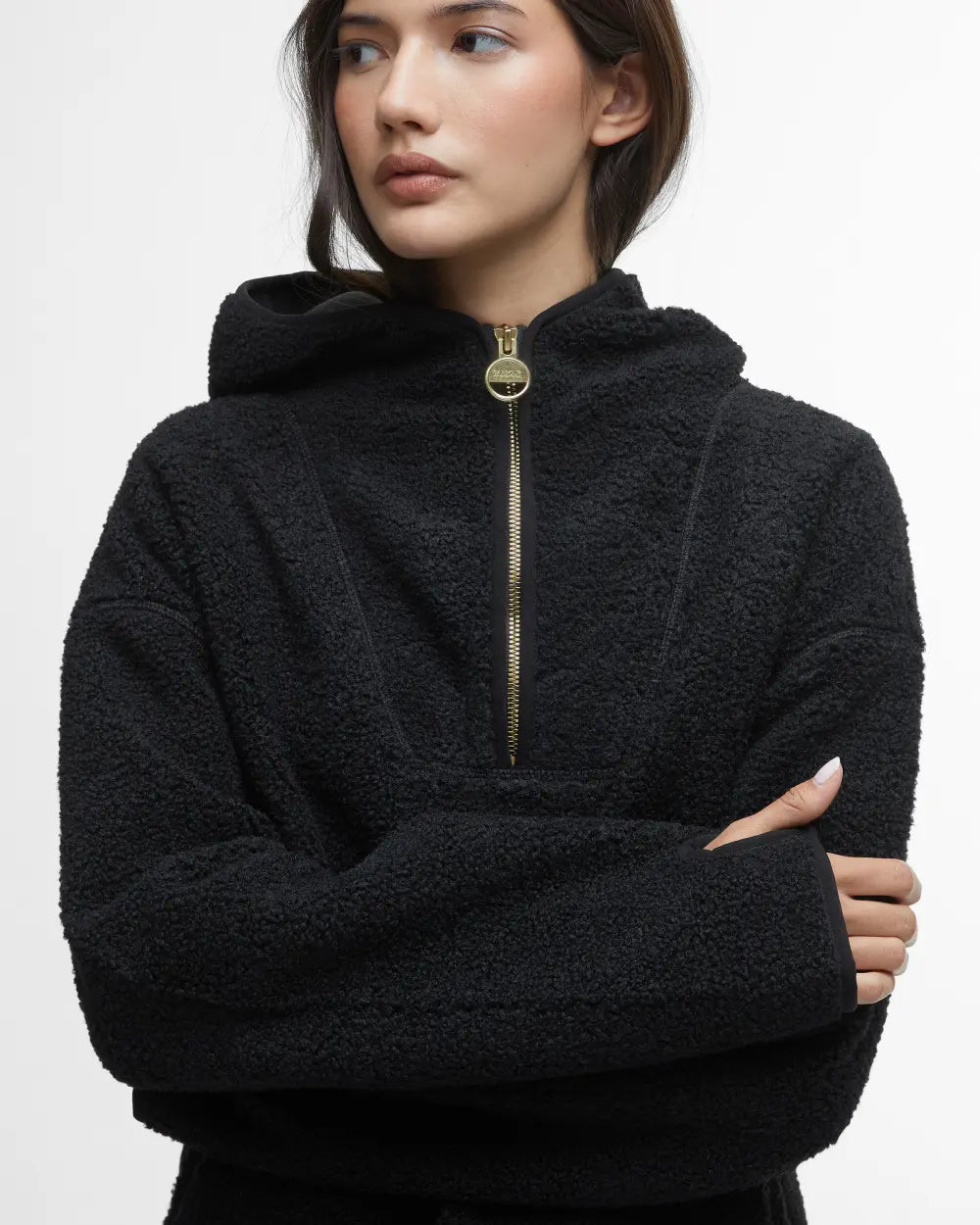 Barbour International Boston Half Zip Overlayer - Black
