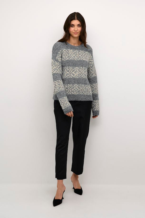 Culture Iona Brava Pullover - Steel Grey Melange