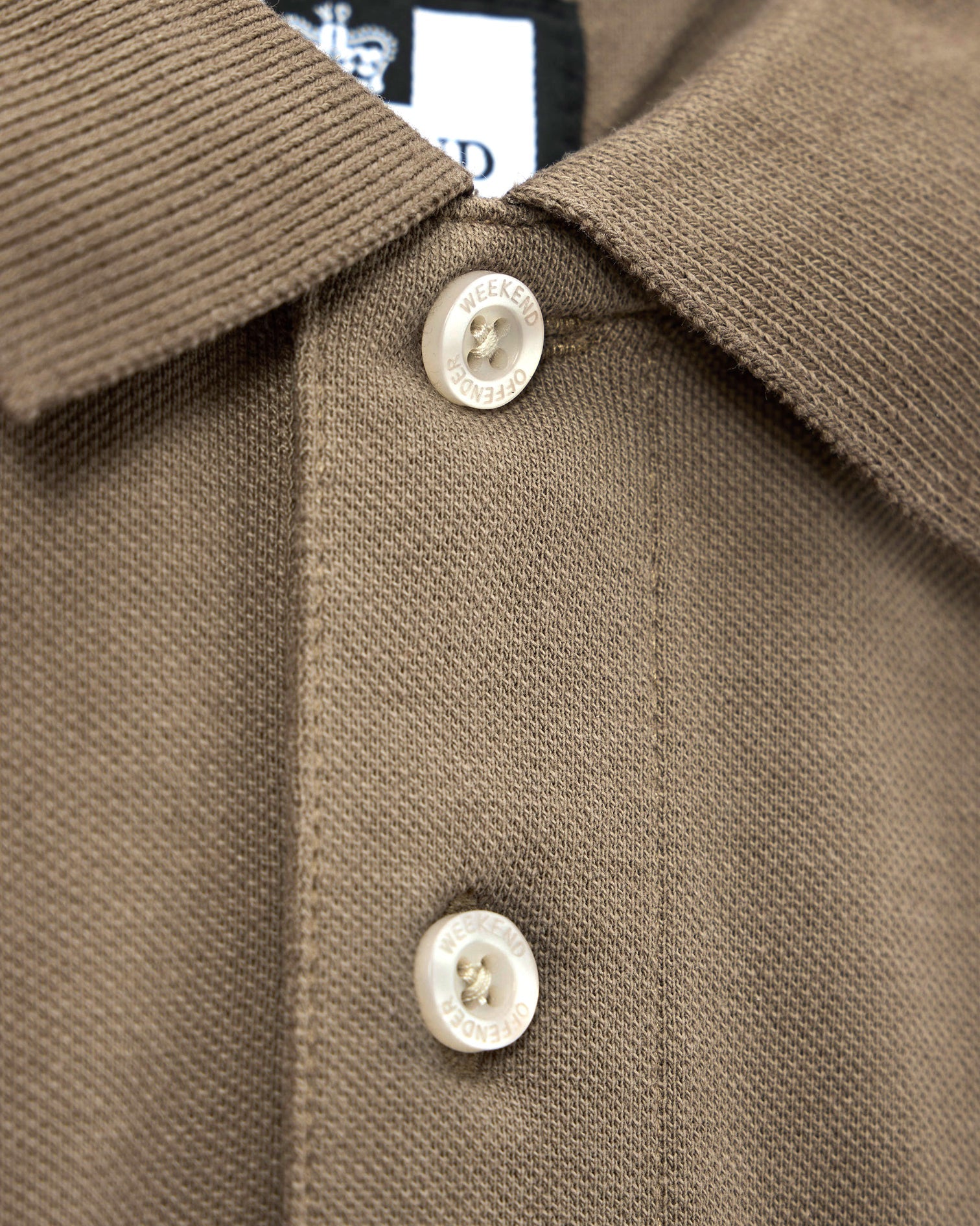 Weekend Offender Caneiros Badge Polo Shirt - Tobacco