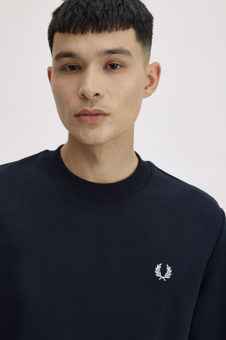 Fred Perry Half Zip Sweatshirt - Burnt Brick