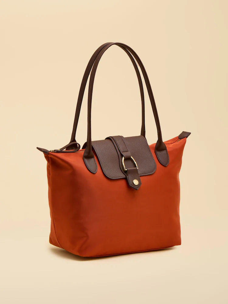 Joules Edie Orange Shopper Bag