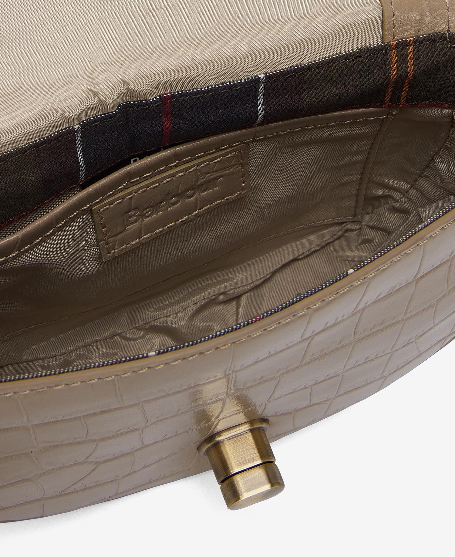 Barbour Eilein Leather Saddle Bag - Honey