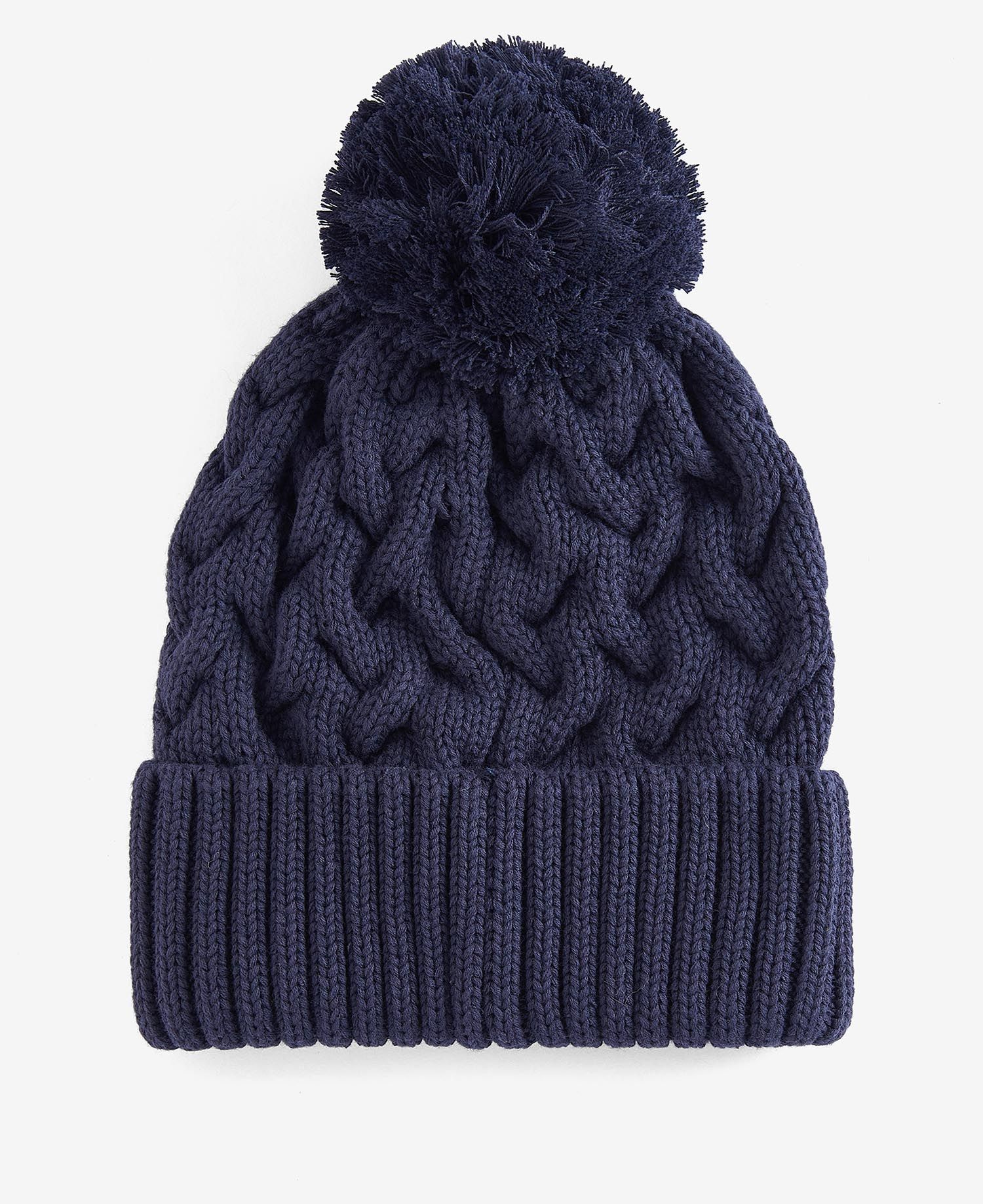 Barbour Gainford Cable Beanie - Navy