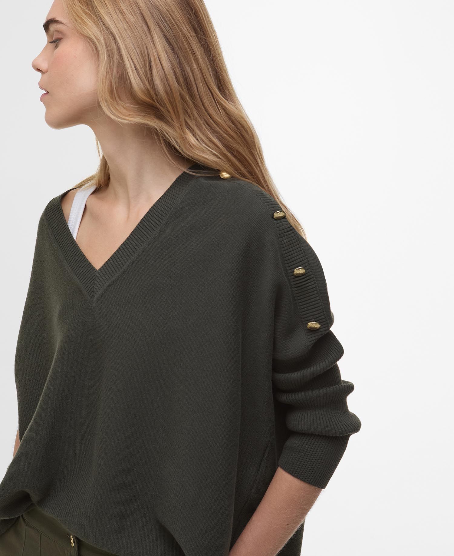 Barbour International Sierra Knitted Jumper - Envy