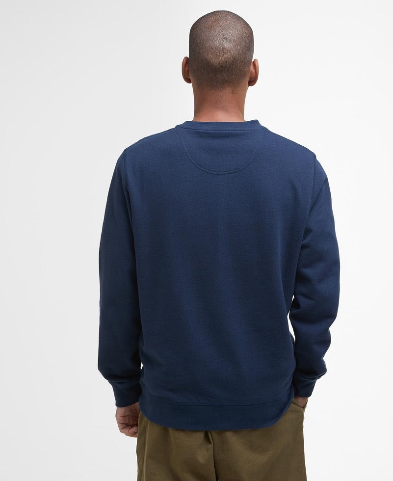 Barbour Pique Applique Crew Neck Sweatshirt - Navy