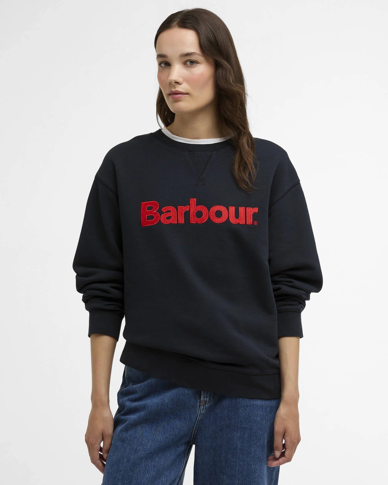 Barbour Hartland Crew Sweatshirt - Navy