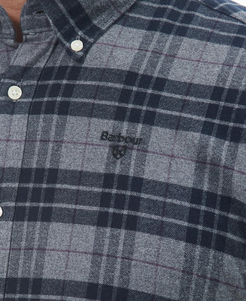Barbour Swinton Tailored Shirt - Grey Marl