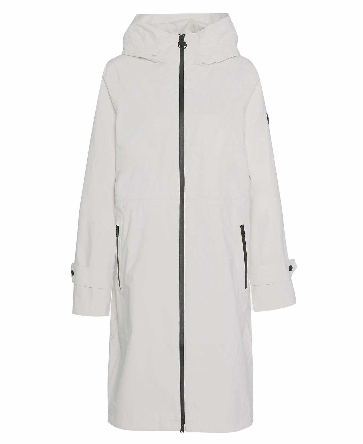 Barbour International Longline Kyra Waterproof Jacket - Silver Birch