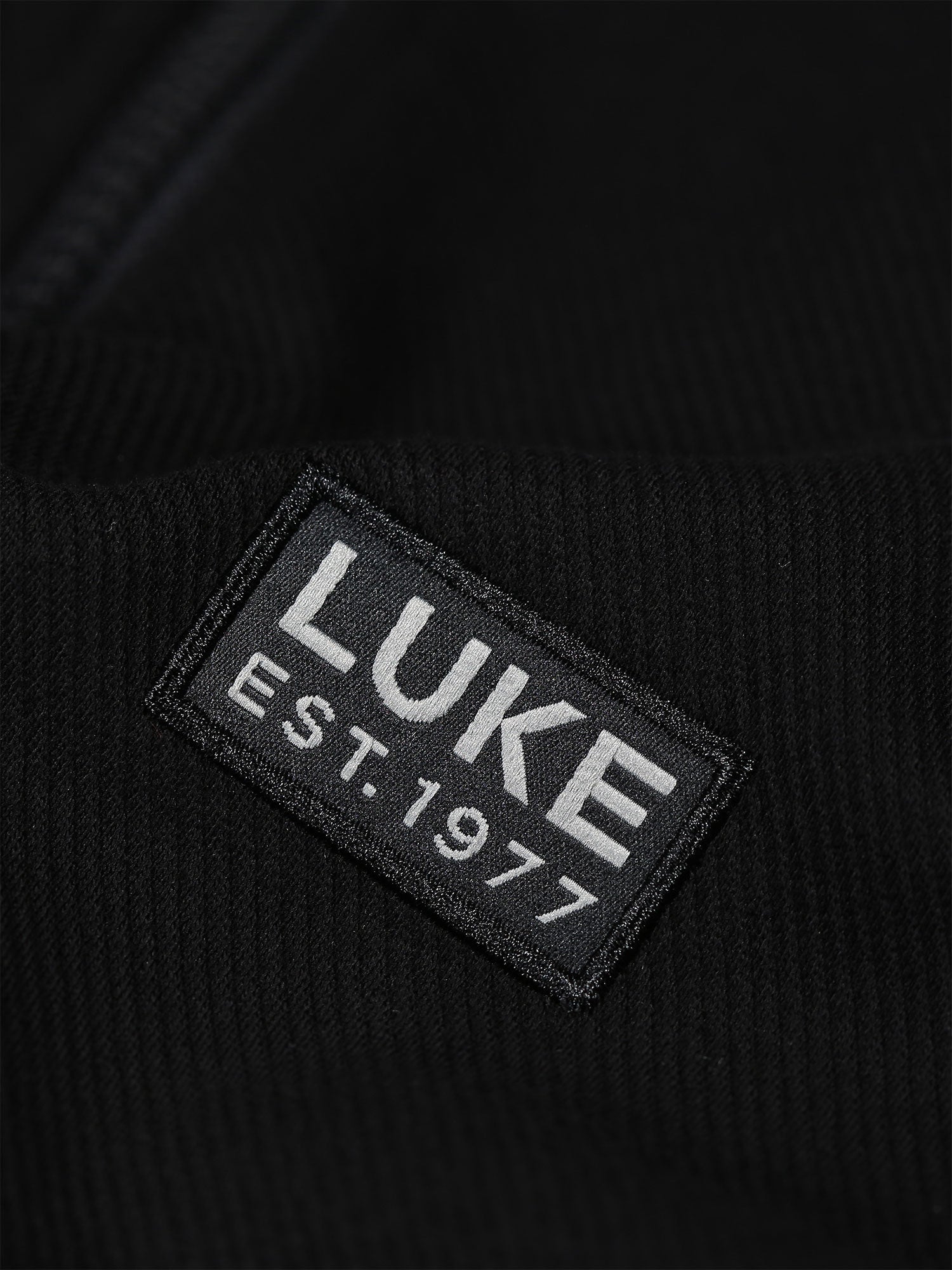 Luke Malone Zip Through Sweat - Black