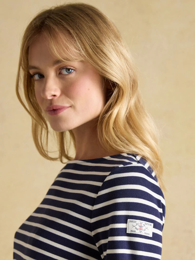 Joules Harbour Top - Navy/Cream