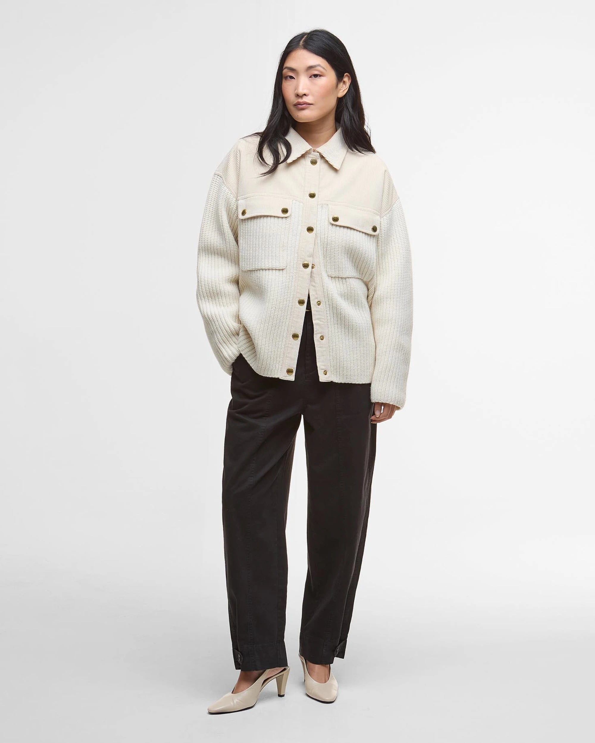 Barbour Maxine Knitted Cardigan - Birch