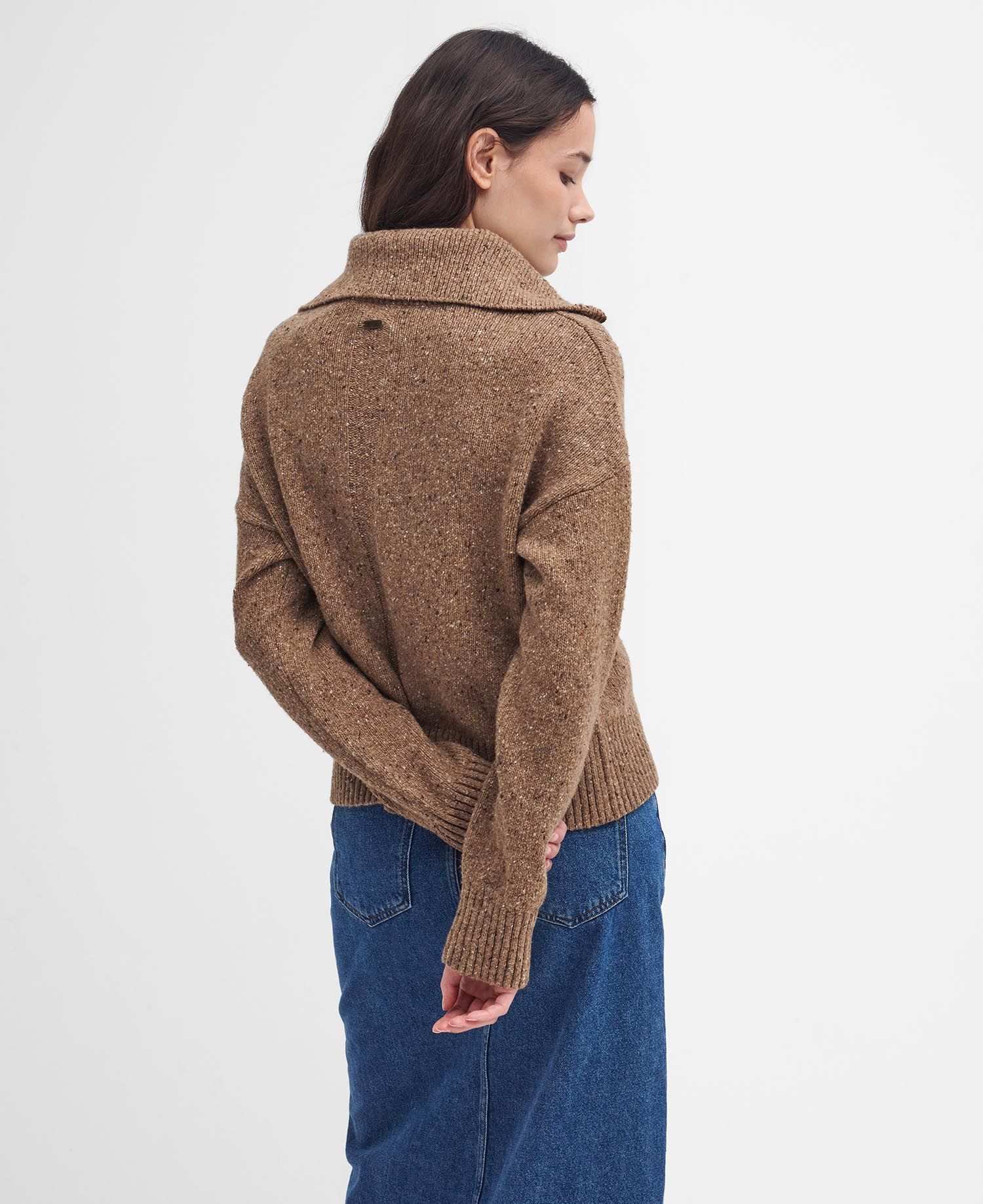 Barbour Lavensdale Half Zip Jumper - Honey