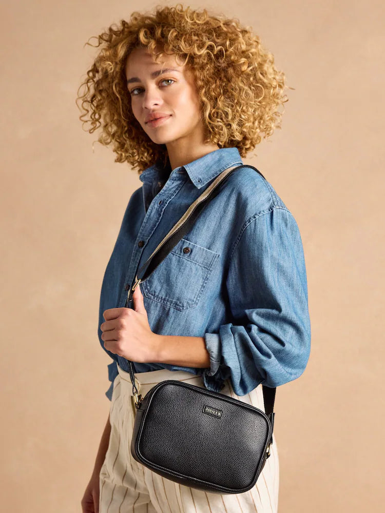 Joules Trent Black Cross Body Bag