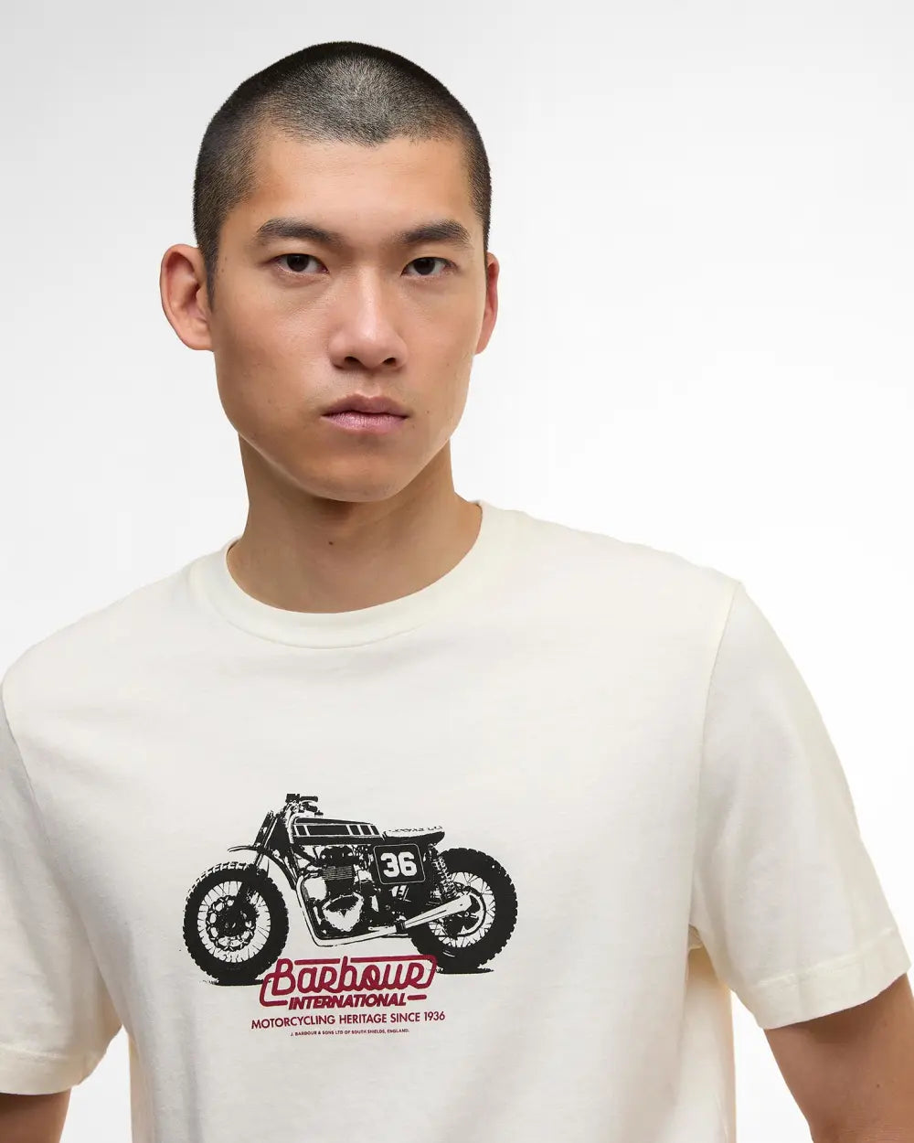 Barbour International Cruise Graphic T-Shirt - Whisper White