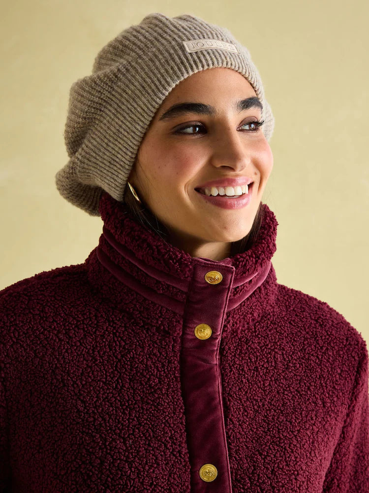 Joules Fleur Red Fleece Jacket