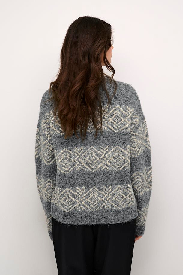 Culture Iona Brava Pullover - Steel Grey Melange