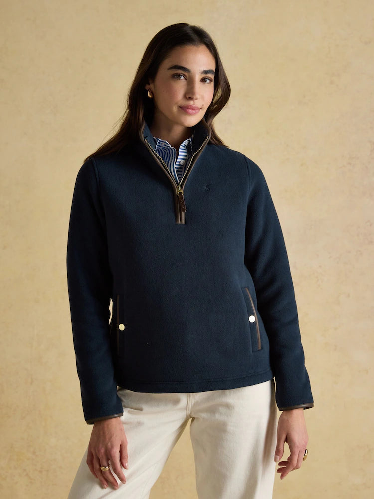 Joules Heritage Quarter Zip Fleece - Navy