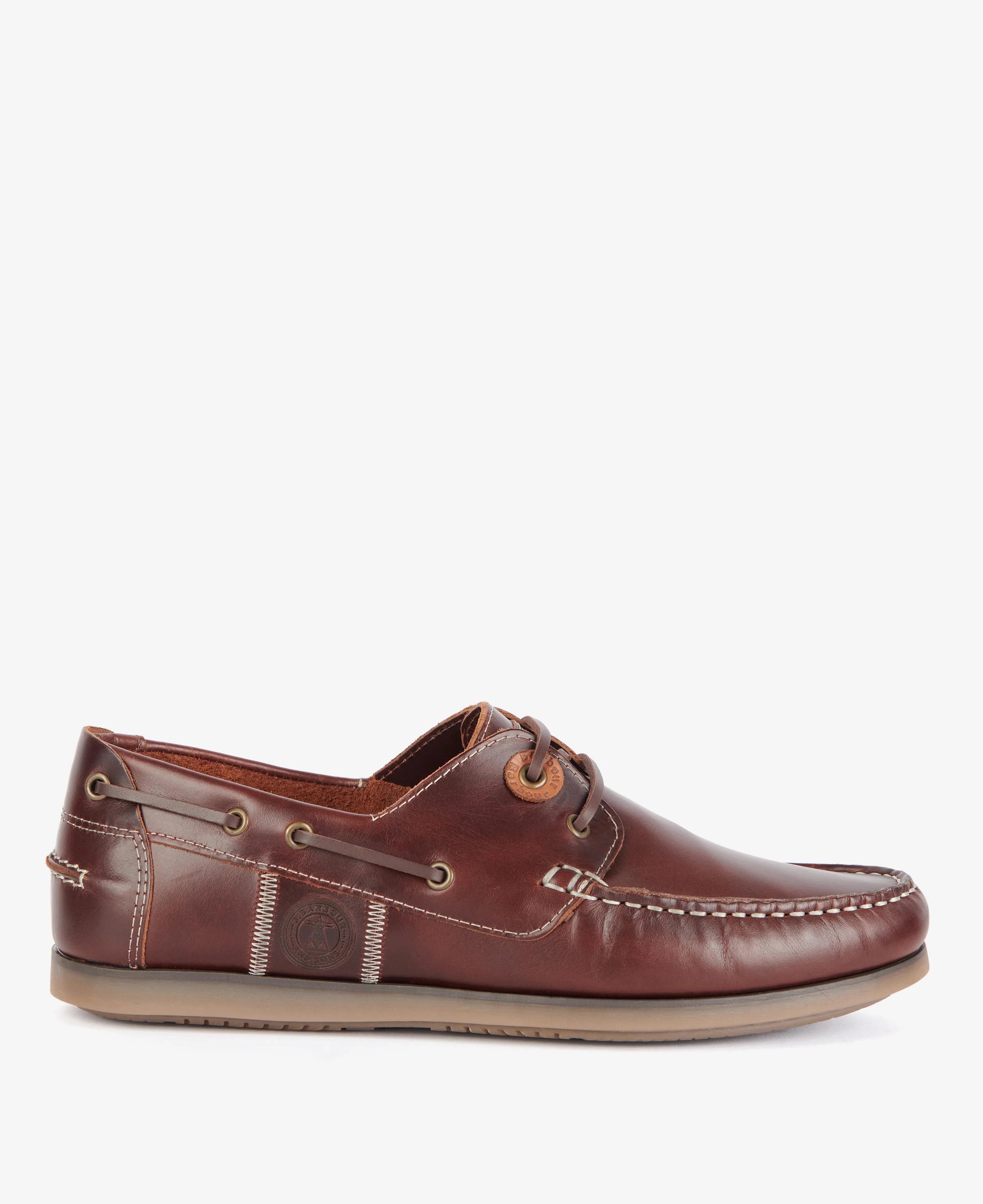 Barbour Wake Boat Shoes - Mahogany