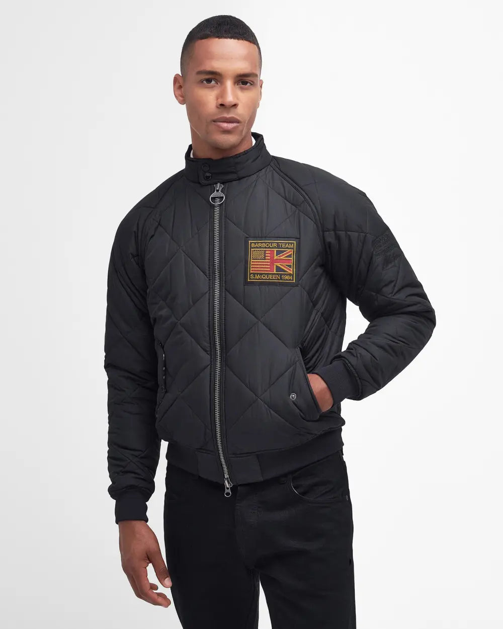 Barbour International SMQ Quilted Merchant Jacket - Black